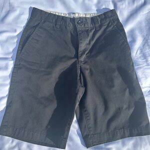 RVCA Black Flat Front Shorts
